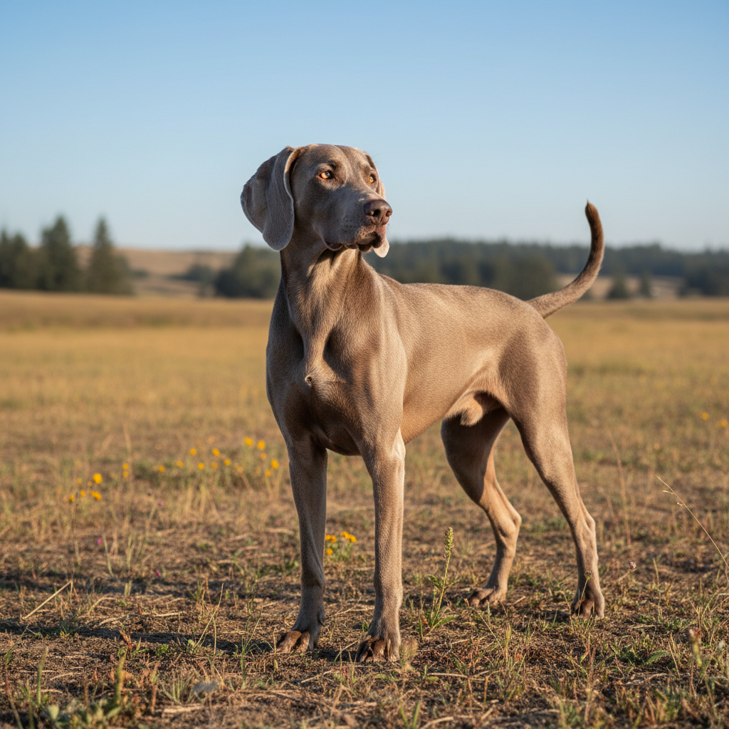 Découvrez le Weimaraner : origine, caractère et caractéristiques principales