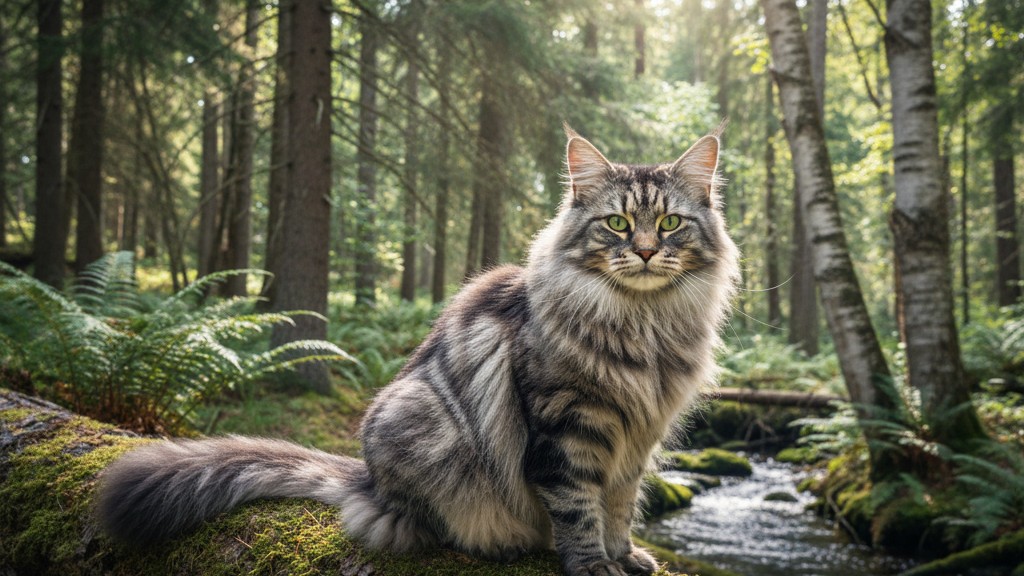 Caractéristiques et origine du chat Bosque de Noruega