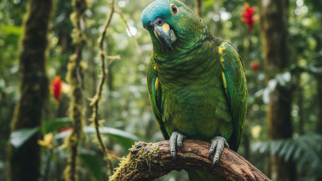 Loro amazonien : un oiseau exotique intelligent et coloré