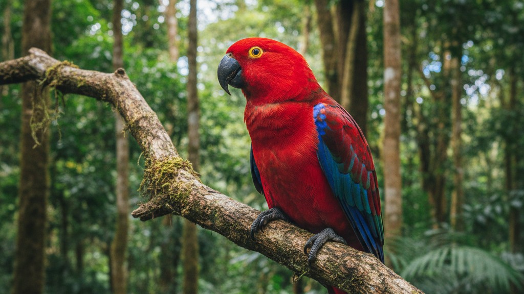 Perro Eclectus Rouge : origine et principales caractéristiques