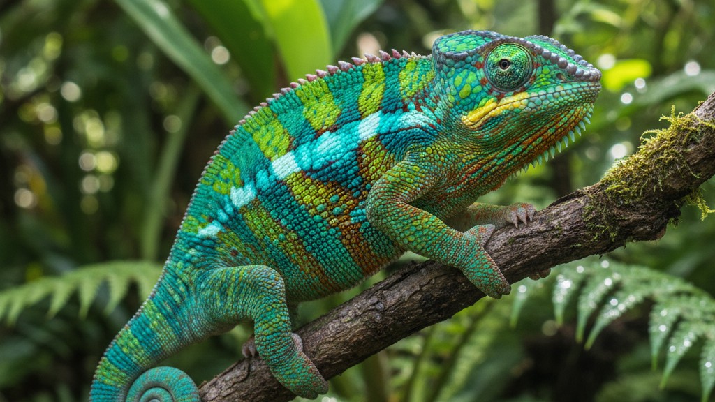 Découvrez le caméléon de Parson : origine, taille et caractère