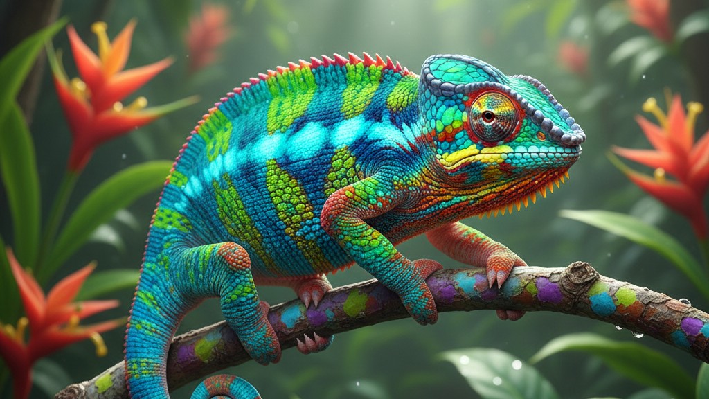 Découvrez le Caméléon de Madagascar, un reptile fascinant