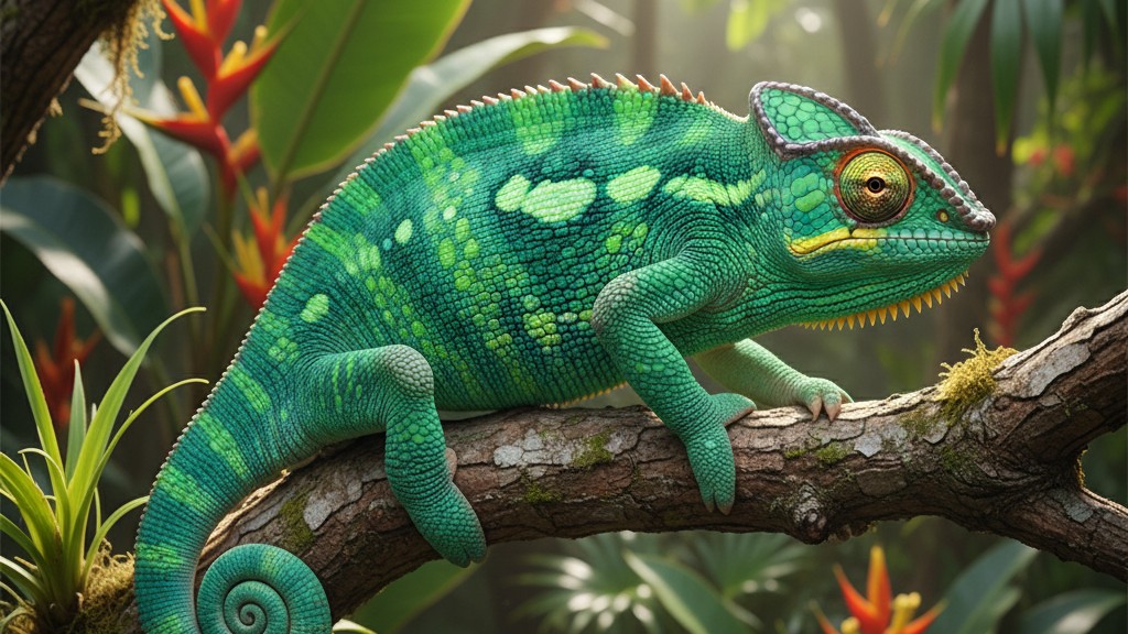 Découvrez le Caméléon de Meller, un reptile fascinant et unique