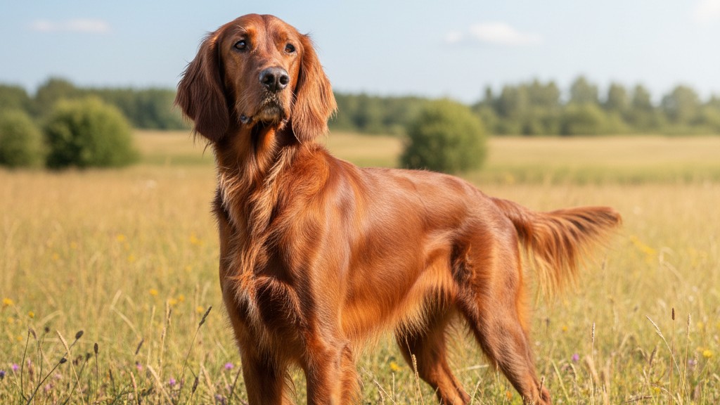 Découvrez le Setter Irlandais Rouge : un chien élégant et dynamique