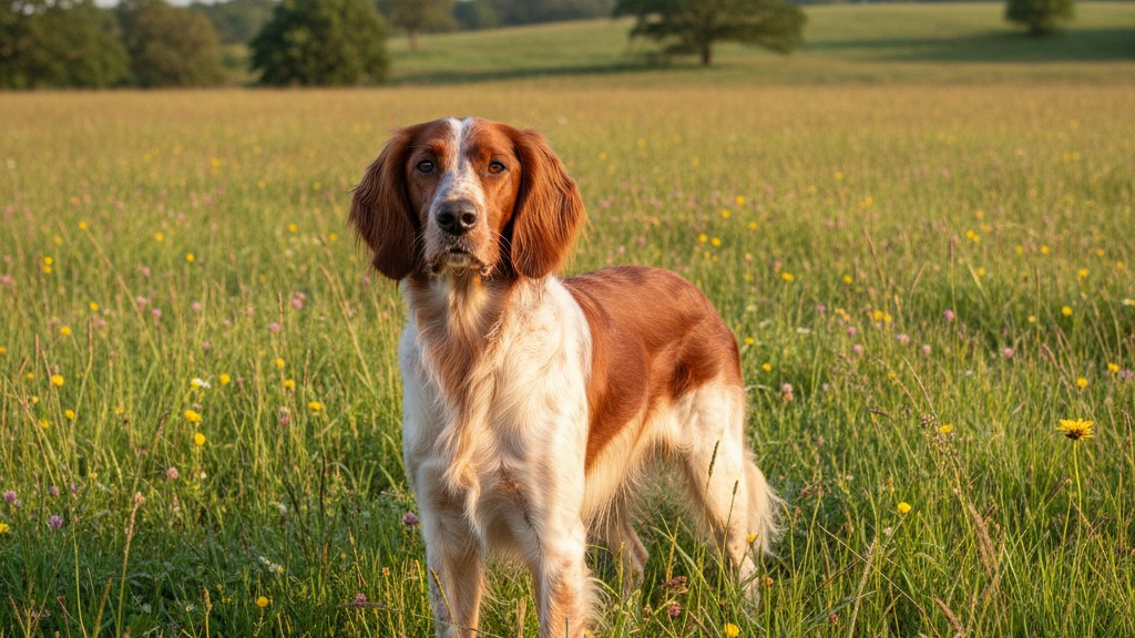 Caractéristiques et origine du Setter irlandais rouge et blanc