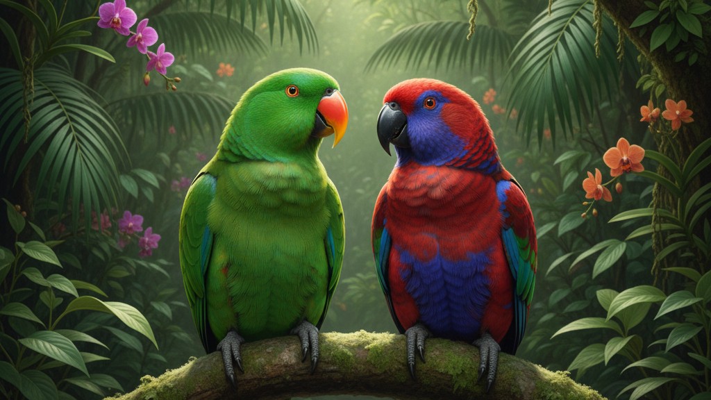 Caractéristiques et origine du Loro Eclectus