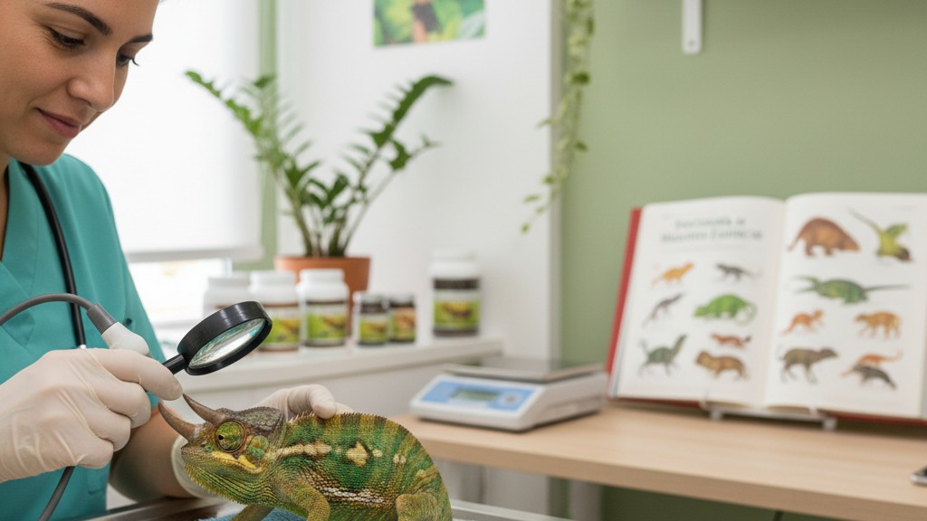 Santé et prévention pour un caméléon de Jackson robuste