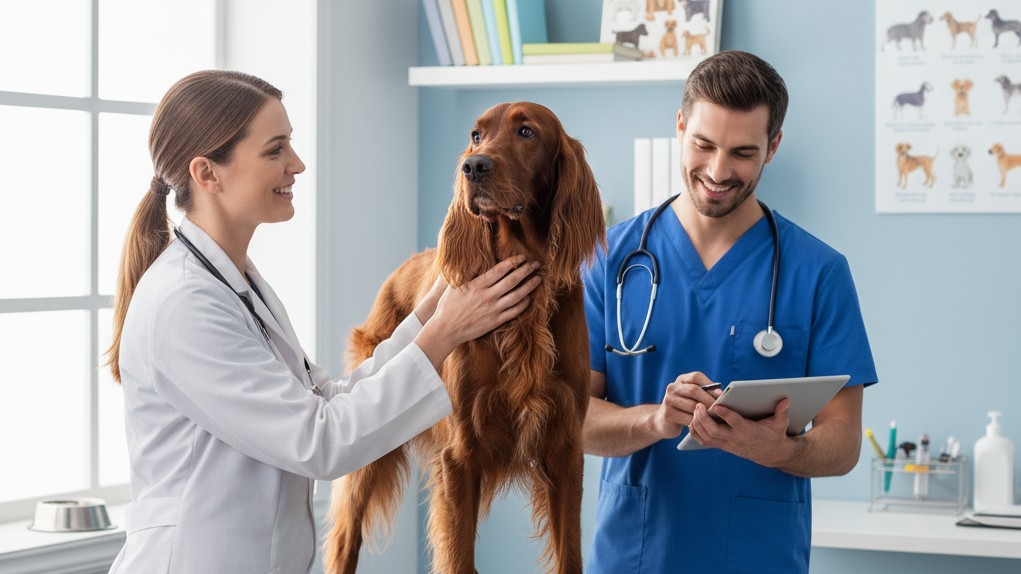 Santé et bien-être du Setter Irlandais Rouge : soins préventifs