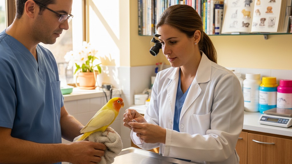 Soins sanitaires et prévention pour la Ninfa Lutino