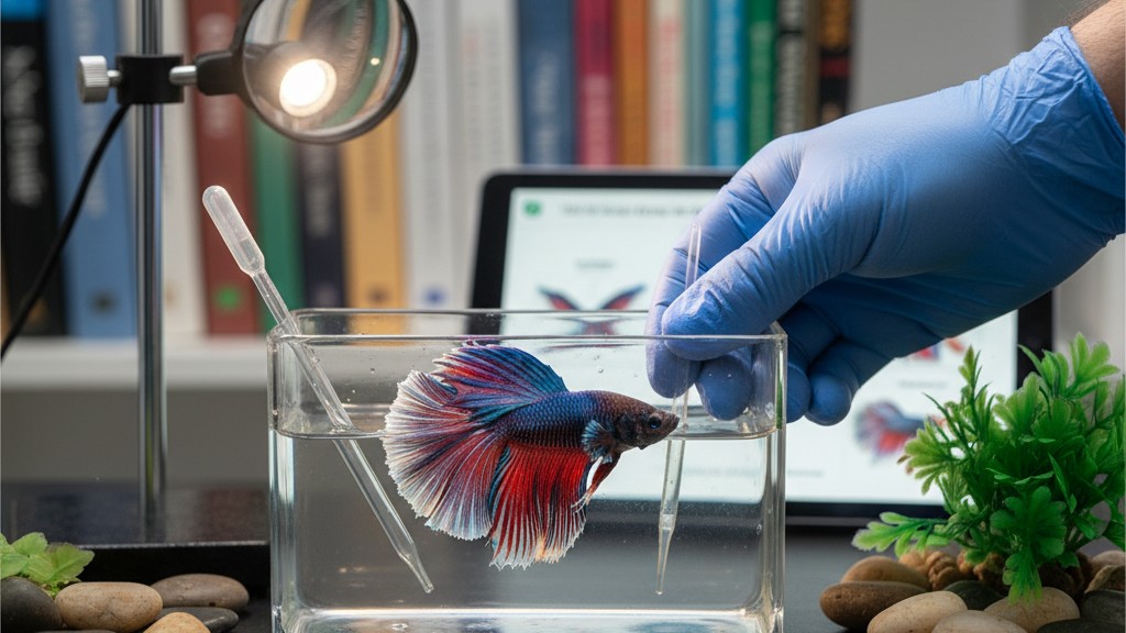 Soins et prévention pour la santé du Poisson Betta Halfmoon