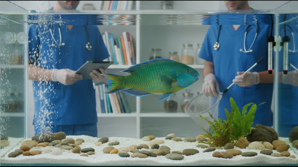 Soins de santé et prévention chez le poisson perroquet