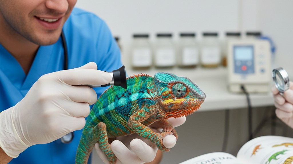 Santé et soins préventifs pour le caméléon panthère