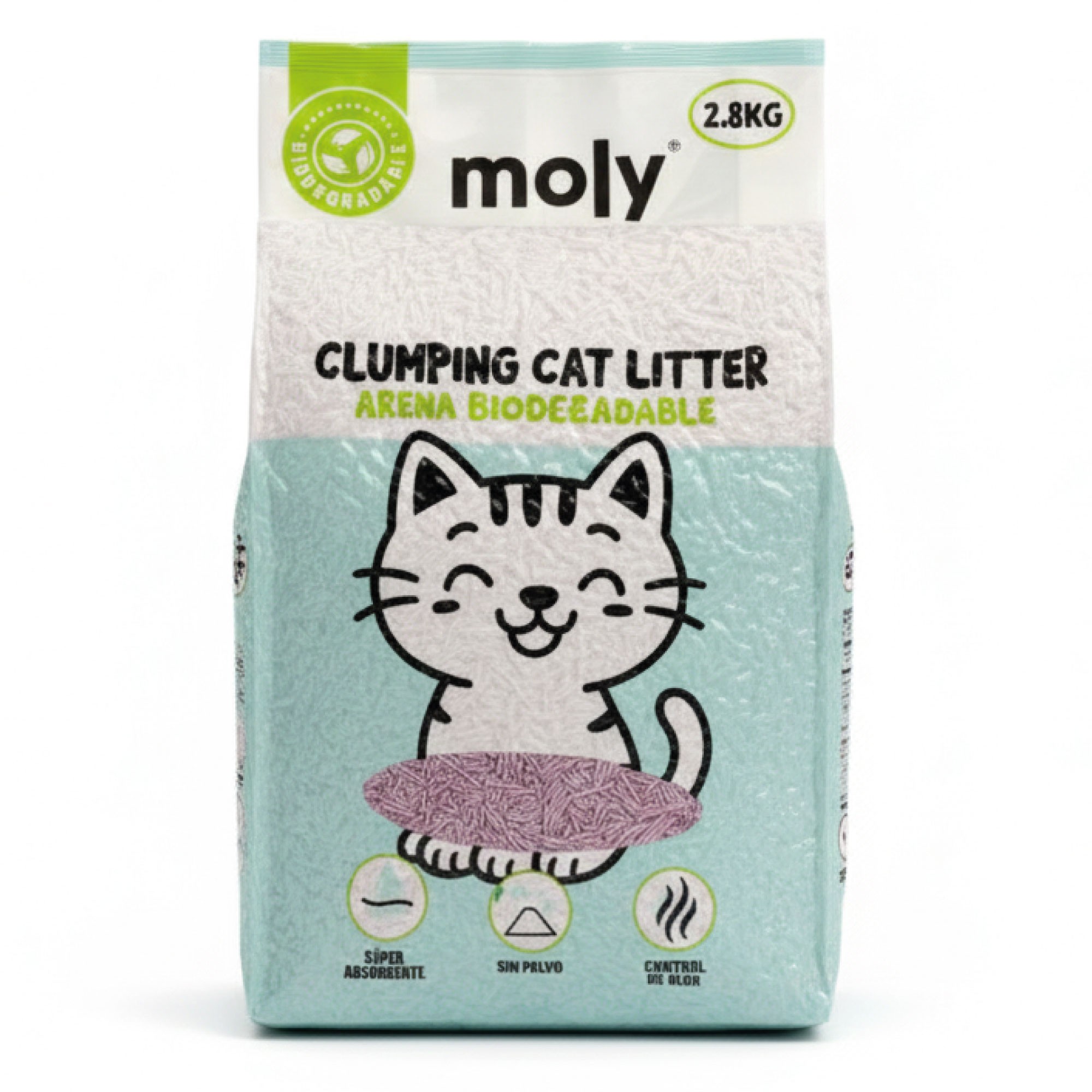 2x Arena de Gato Tofu Lavanda 11.2 kg