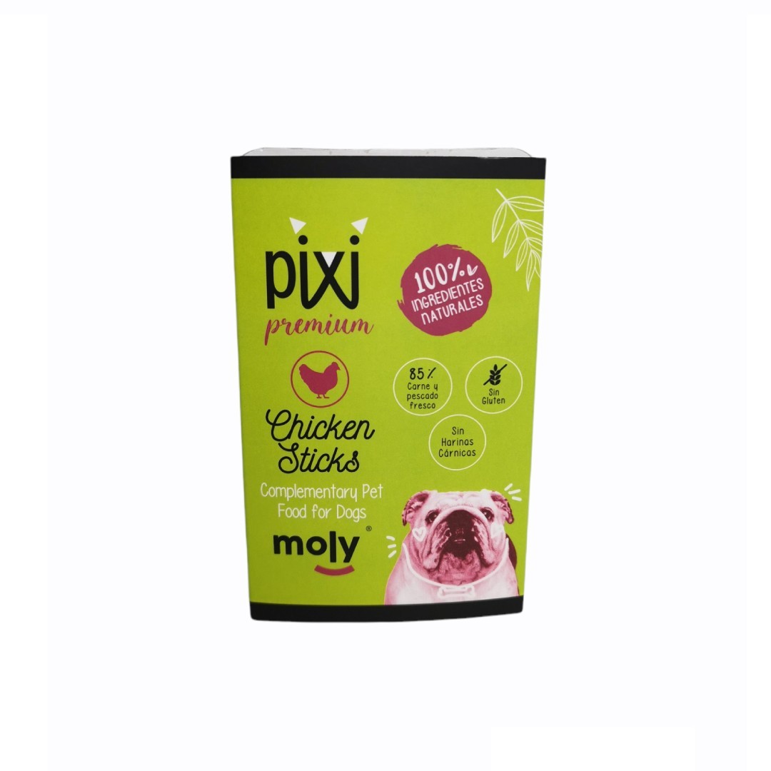 Expositor Barrette Snack au Poulet 8 Unités 200 g | Récompense Naturelle et Riche en Protéines pour Chiens