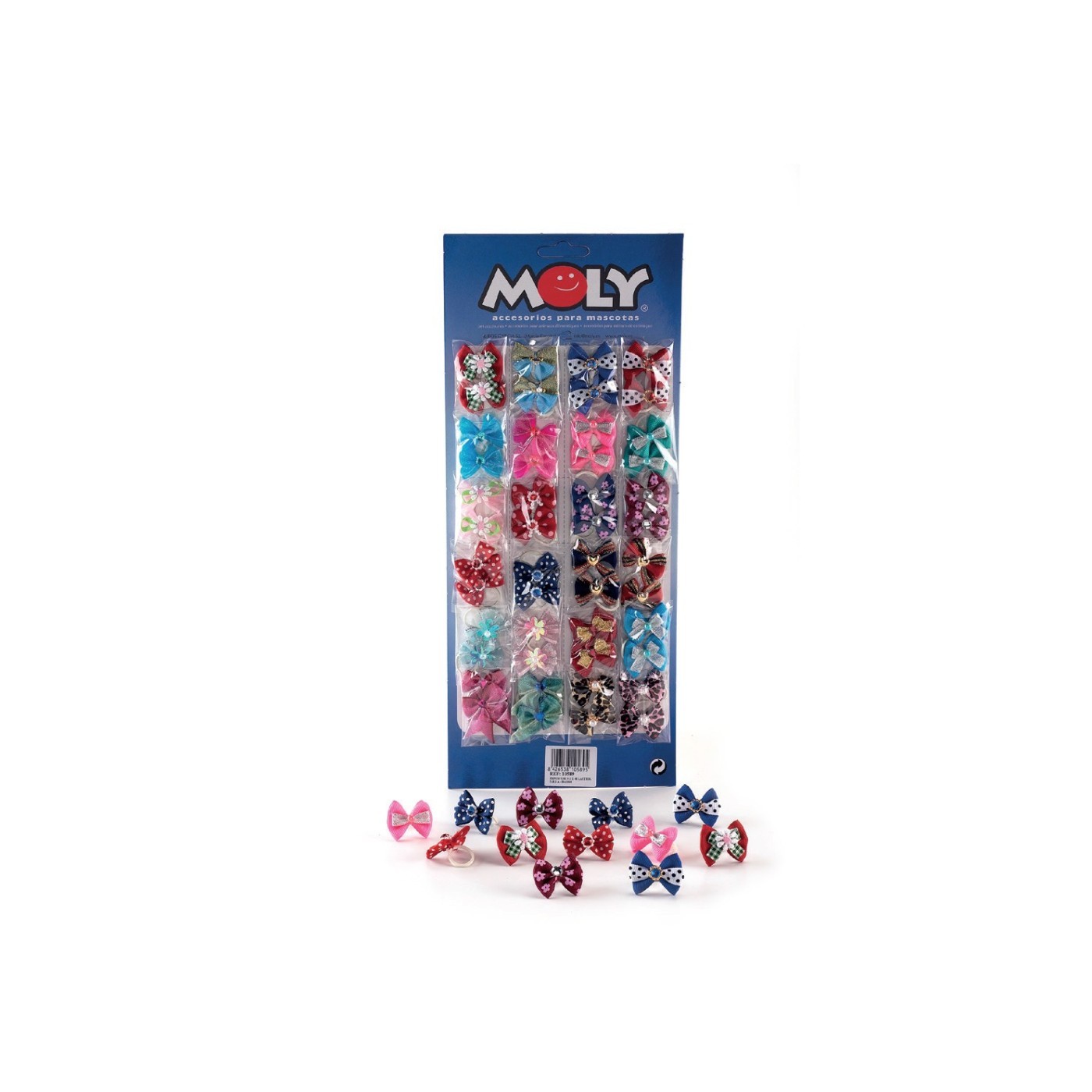 Expositor Lacitos Moly 24 Unités x2 | Accessoires élégants et colorés pour chiens
