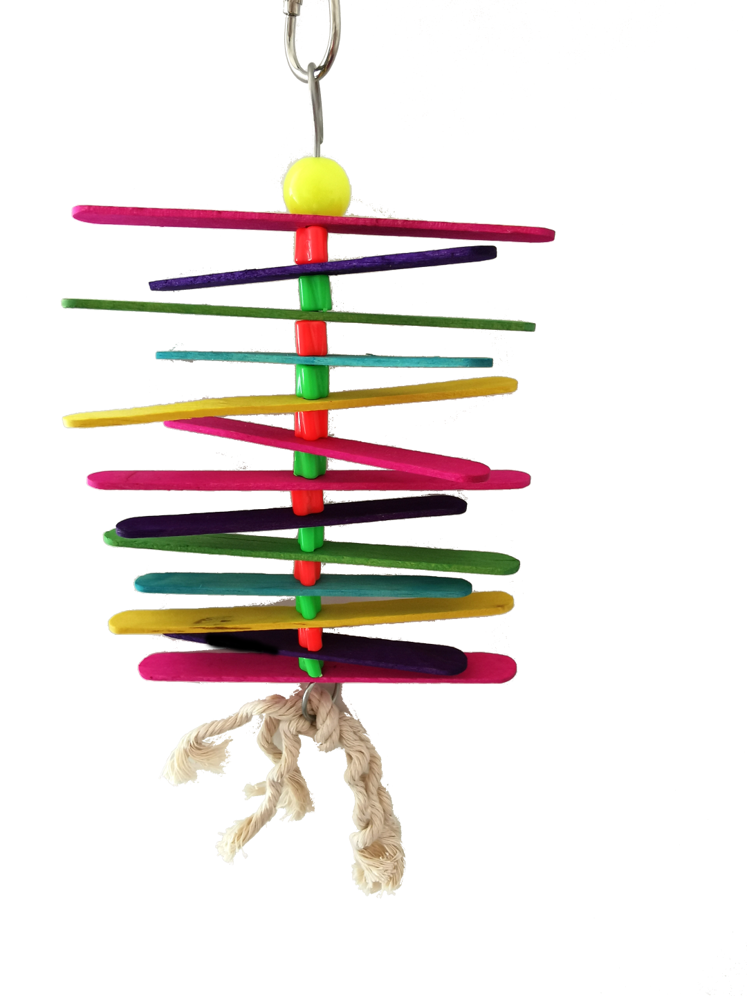 Jouet interactif en bois avec son et bâtonnets colorés 25,4x10 cm