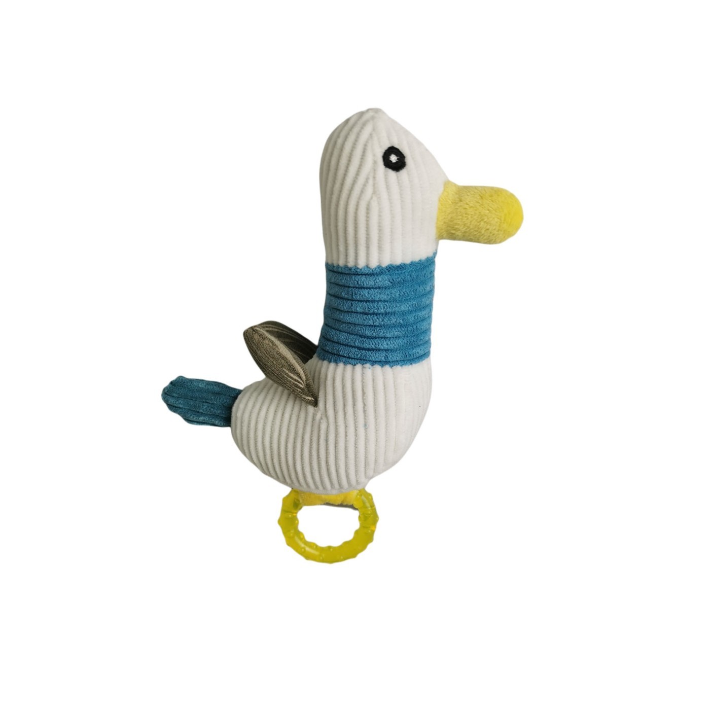 Peluche Duck avec Mordeur en Silicone 22 cm Moly | Jouet Interactif, Doux et Résistant pour Chiens