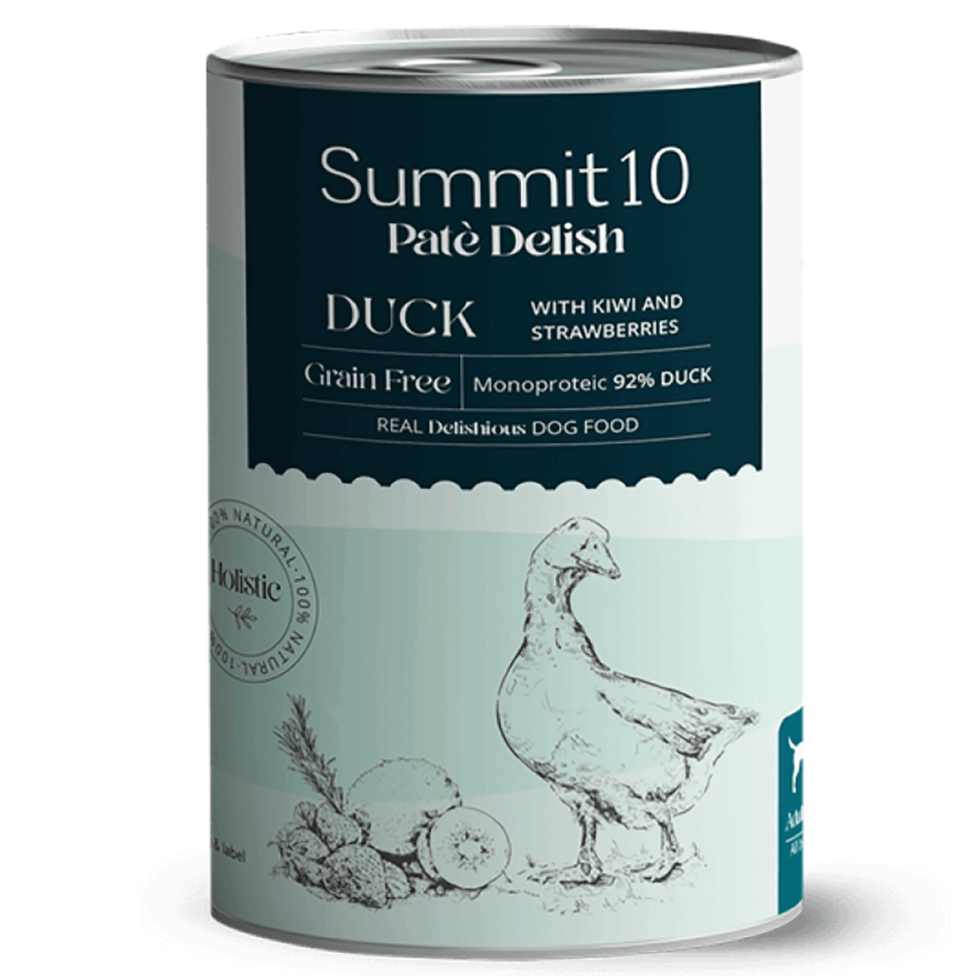 SUMMIT 10 Paté Delish White Fish 400 g - Alimentation humide monoprotéique pour chiens adultes