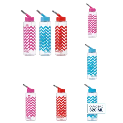 Abreuvoir pour rongeurs Moly Zig Zag 320 ml avec bec antigoutte - lot de 12