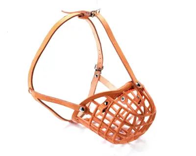 Muselière panier cuir Boxer N.5