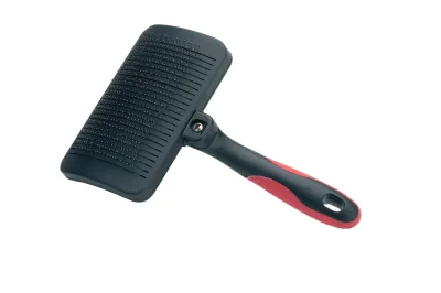 Carde Expulse Poils Moyenne Moly Confort | Brosse Professionnelle Auto-nettoyante pour Chiens Moyens et Grands