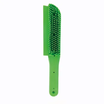 Brosse Multiusage en Silicone 26 cm Moly | Spéciale Chiens à Peau Sensible et Dermite