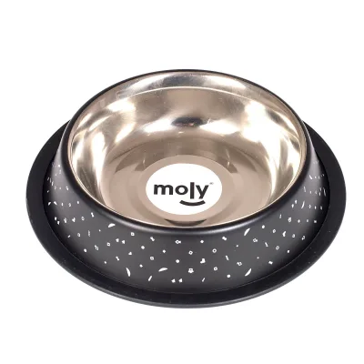 Gamelle acier antidérapante Moly 16 cm 0,55 L