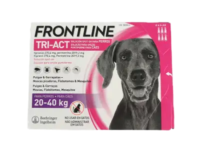 FRONTLINE TRI-ACT 20-40 KG 6 pipettes