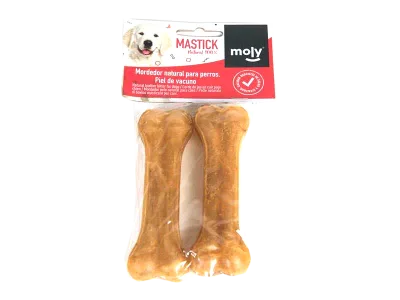 Os à mâcher pressé 11 cm P-2 Moly | Snack naturel et durable pour chiens petits et moyens