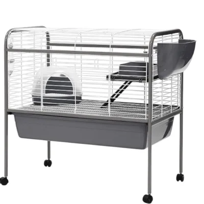 Cage pour lapin avec pied 88x54x91 cm