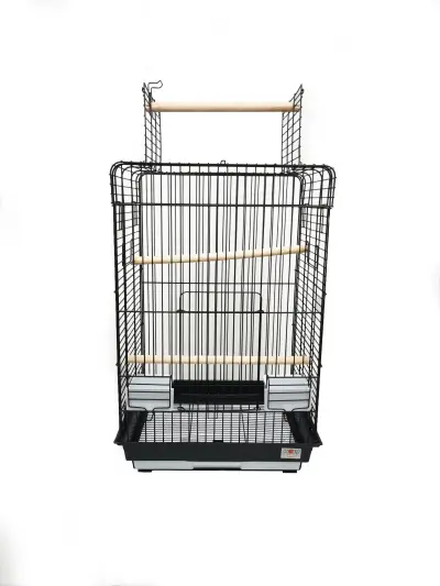 Cage Malawi blanche/noire 52x41x78 cm