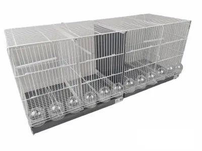 Cage d'élevage 1 mètre blanche