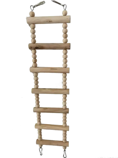 Jouets pour oiseaux Inter Échelle en bois 10x46cm - 6 unités