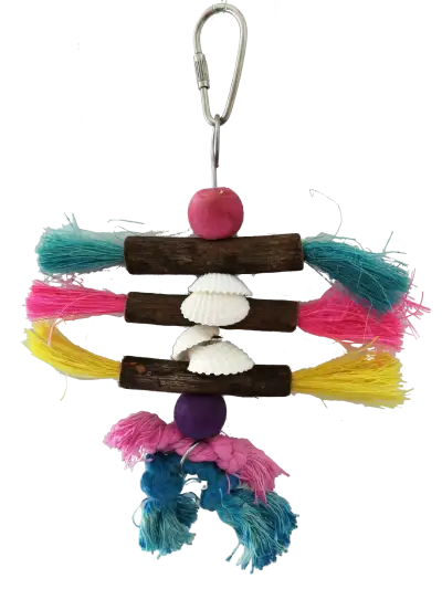 Jouets interactifs pour oiseaux tronçons