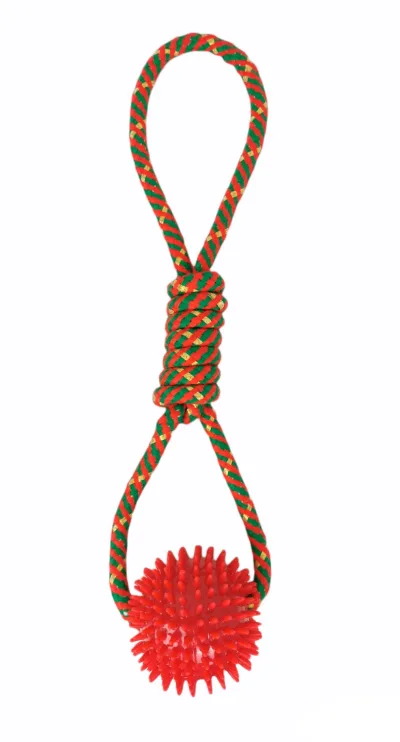 Lanceur avec balle TPR Chia 43 cm Moly | Jouet résistant pour lancer, mordre et jouer en extérieur