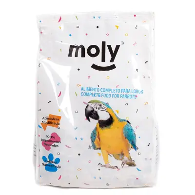 Mélange pour Perroquets et Perruches Moly 600 gr