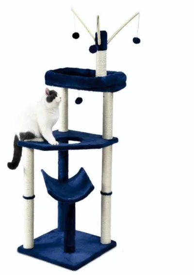 Moly Griffoir pour Chats Modèle Habana – 135 x 49 x 49 cm – Arbre à Chat Multi-niveaux