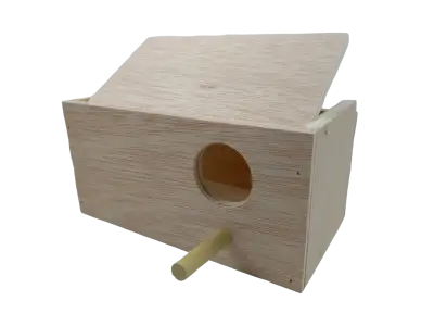 Nid en bois pour perruches 20x9,5x10,5 cm