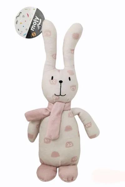 Peluche Lapin Trendy pour Chiens 25 cm Moly | Jouet Doux avec Son et Design Moderne
