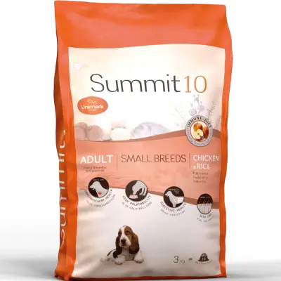 SUMMIT 10 Adult Small Breeds Poulet Riz 3 kg | Croquettes premium pour chiens adultes de petite race