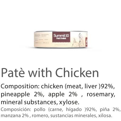 SUMMIT 10 Delish Poulet pour Chat 85 g | Pâté humide premium au poulet, ananas et pomme