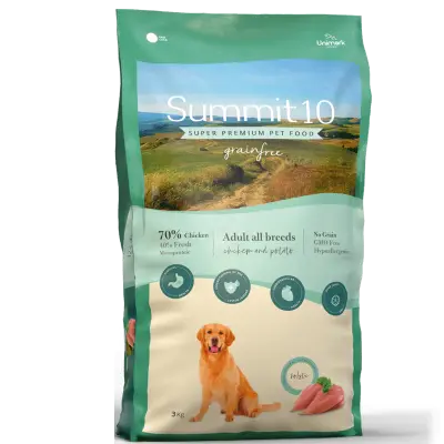 SUMMIT 10 Sensitive Fresh Chicken Potato 3 kg | Croquettes super premium pour chiens adultes sensibles