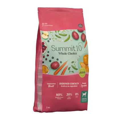 SUMMIT 10 Whole Choice Adult Chicken 2 kg | Croquettes sans céréales pour chiens adultes moyens et grands