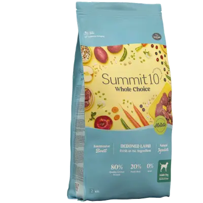 SUMMIT 10 Whole Choice Adult Dog Agneau 2 kg - Croquettes sans céréales pour chiens adultes