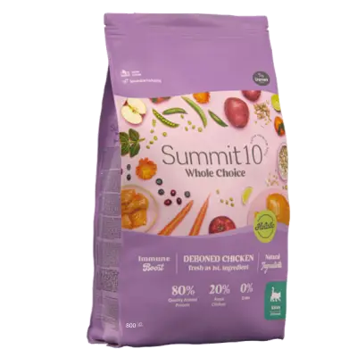 SUMMIT 10 Whole Choice Kitten 800 g | Alimentation sans céréales pour chatons au poulet frais désossé