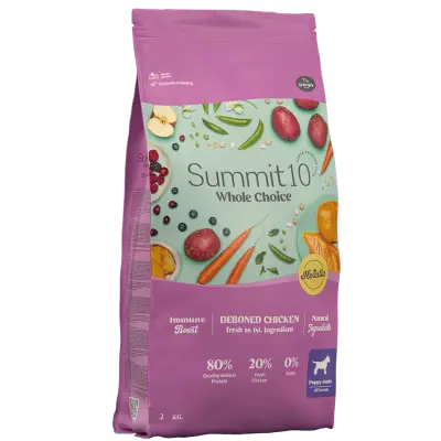 SUMMIT 10 Whole Choice Puppy/Junior Chicken 2 kg | Croquettes grain free pour chiots toutes races