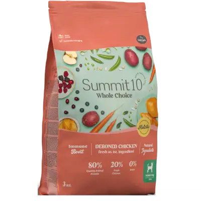 SUMMIT WCH ADULT MINI CHICKEN 3 KG | Croquettes sans céréales pour chiens adultes de petite race au poulet frais