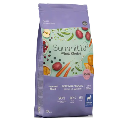 Summit Whole Choice Senior Light Chicken 10 kg | Croquettes sans céréales pour chiens seniors et contrôle du poids