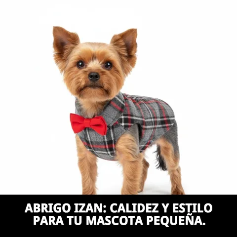 Vue arrière du manteau Izan T-XXS pour petits chiens