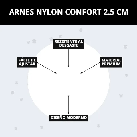 Variété de couleurs du harnais nylon confort pour chiens chez Compa Pattes